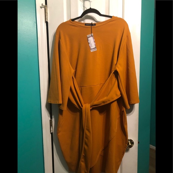 Boohoo Plus Dresses & Skirts - Mustard Dress